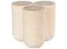 Phillips Collection Round Wood Off White Bleached End Table