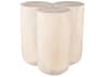 Phillips Collection Round Wood Off White Bleached End Table