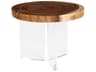 Phillips Collection Round Wood Brown Natural Coffee Table