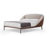 Pianca Domenica Beige Brown Titanium Gray Upholstered King Panel Bed
