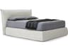 Pianca Piumotto Gray Upholstered Queen Platform Bed