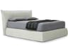 Pianca Piumotto Gray Upholstered King Platform Bed