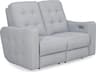 Palliser Astoria Leather Upholstery Loveseat Power Recliner with Headrest & Lumbar