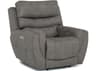 Palliser Gavin Leather Upholstery Power Recliner Wall Hugger with Headrest & Lumbar