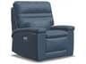 Palliser Leo Leather Upholstery Power Recliner Wall Hugger with Headrest & Lumbar
