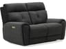 Palliser Aedon Leather Upholstery Loveseat Power Recliner with Headrest & Lumbar