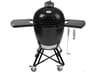 Primo All-In-One Ceramic Kamado Round Grill with Stand | Side Shelves | Ash Tool and Grate Lifter