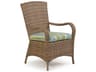 Watermark Living Quick Ship Alexandria Wicker Outdoor Dining Arm Chair