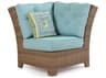 Watermark Living Quick Ship Seaside Wicker 90 Degree Corner Outdoor Patio Lounge Chair
