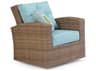 Watermark Living Quick Ship Seaside Wicker Swivel Glider Outdoor Patio Lounge Chair