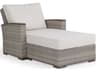Watermark Living Quick Ship Adair Wicker Outdoor Chaise and a Half