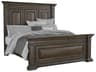 Pulaski Woodbury Cowboy Boots Brown Rubberwood Wood King Panel Bed