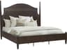 Pulaski Asher Park Piano Brown Rubberwood Wood King Four Poster Bed