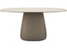 Qeeboo Outdoor Cobble Ottawa Recycled Plastic Oval Dining Table