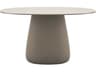 Qeeboo Outdoor Cobble Ottawa Recycled Plastic Oval Dining Table