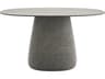 Qeeboo Outdoor Cobble Grey Mix Recycled Plastic Oval Dining Table