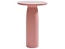 Qeeboo Outdoor Toto Pink Recycled Plastic Round Bar Table