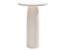 Qeeboo Outdoor Toto Warm White Recycled Plastic Round Bar Table