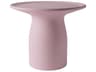 Qeeboo Outdoor Totino Pink Recycled Plastic Round End Table