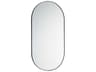 Quorum Matte Black Oval Capsule Wall Mirror