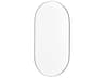 Quorum Silver Oval Capsule Wall Mirror