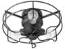 Quorum Windmill Textured Black 3-Light Fan Light Kit