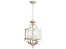 Quorum Salento 4-Light Persian White Glass Candelabra Drum Chandelier