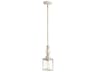 Quorum San Miguel 1-Light Persian White Glass Cylinder Mini Pendant