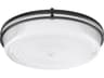 Quorum Emory 1-Light Matte Black Flush Mount