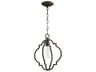 Quorum Dublin 1-Light Oiled Bronze Mini Pendant