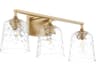Quorum Eldorado 3-Light Aged Brass Vanity Light