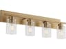 Quorum Carter 4-Light Aged Brass Vanity Light