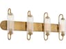 Quorum Whitmire 4-Light Brushed Brass Vanity Light