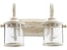 Quorum San Miguel 2-Light Persian White Glass Vanity Light