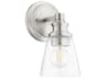 Quorum Dunbar 1-Light Satin Nickel Wall Sconce
