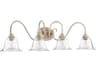Quorum Spencer 4-Light Persian White With Clear Seeded Glass Vanity Light