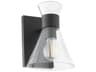 Quorum Beldar 1-Light Matte Black Wall Sconce