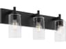 Quorum Fallstaff 3-Light Matte Black Vanity Light