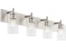 Quorum Fallstaff 4-Light Satin Nickel Vanity Light
