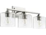 Quorum Dakota 3-Light Satin Nickel Vanity Light