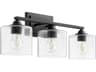 Quorum Dakota 3-Light Noir Black Vanity Light