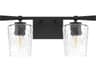 Quorum Goodwin 2-Light Matte Black Vanity Light