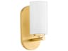 Quorum Belinder 1-Light Aged Brass Wall Sconce