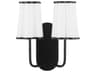 Quorum Belinder Matte Black Vanity Light