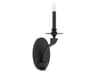 Quorum Chantelle 1-Light Matte Black Wall Sconce