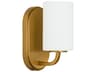 Quorum Rutherford 1-Light Brushed Brass Wall Sconce