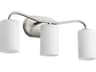 Quorum Rutherford 3-Light Satin Nickel Vanity Light