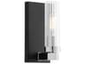 Quorum Kilbey 1-Light Matte Black Chrome Wall Sconce