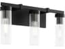 Quorum Kilbey 3-Light Matte Black Vanity Light