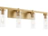 Quorum Kilbey 4-Light Aged Brass Vanity Light